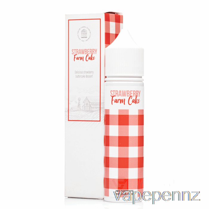Strawberry Farm Cake - Fresh Farms - 60mL 6mg VAPE NZ